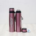 1Liter Stainless Steel Water Bottle Vacuum Flask - Double Layer Insulation Vacuum Flask - 1000ml Hot and Cold Water Bottle / Traveling Bottle / SPORTS WATER BOTTLE. 