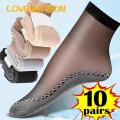 Loveseason Transparent Socks Stretchy Anti-snagging See Through Sock. 