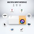 Mini Projector, Vamvo YG300 Pro Portable Projector Full HD 1080p Supported, Phone Projector Compatible with Smartphone/Tablet/Laptop/TV Stick for Home Theatre. 