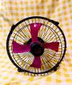 Small Table or Wall Fan - Steel Body Fan - Size 9 Inch-DC 12V. 
