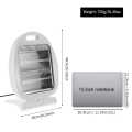 Electric Room Heater Tip Over Safety Switch Two Rods 400/800 Small Portable Electric Ceramic Space Heater with Tip-Over Safety Switch, Overheat Protection, Thermostat and Extra Long. 