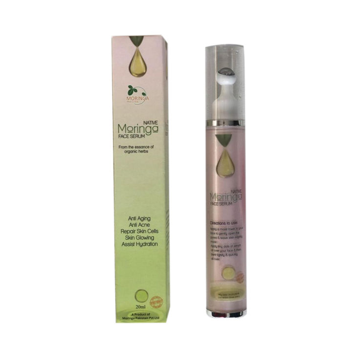 Moringa Face Serum 20ML- Premium Quality -Reduce Aging Effects No Dark spots, Flawless Skin