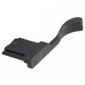 2 Pcs Metal Hot Shoe Cover Thumb Grip for Fujifilm Fuji X100F X100T X70 X30 X-E3 X-A1 X-A2 X-M1 XA3 XE3, Black & Silver. 