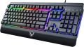 RGB Wired Gaming Keyboard, 8 Individual Multimedia Keys, Adjustable Backlight Wired Keyboard with Non-Fading Keycaps, 25 Keys Ànti-ghòsting, Splásh-Proof, Compatible with Windòws Mác Gaming. 