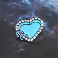 GDHY Heart Shape Blue Swimming Pool Brooch Pool Enamel Pin Cartoon Backpack Hat Badge For Loves Kids Friends Jewelry. 