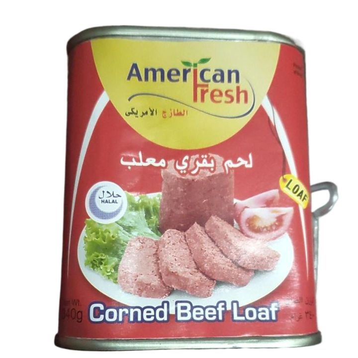 American Green Farm Corned Beef Loaf Tin 340 Gm