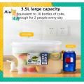 Plastic Drink Dispenser, Beverage Dispenser With Spigot, 1 Gallon Iced Juice Lemon Dispenser For Party Daily Use, Milk Dispenser For Fridge Gallon by Mini Way. 