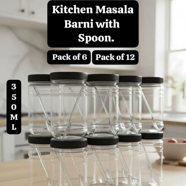 Pack%20of%206%20/%2012%20Airtight%20Kitchen%20Storage%20Containers%20350ml%20-%20Leakproof%20Masala%20Jar%20Set%20-%20Stackable%20Plastic%20Spice%20Box%20&%20Pantry%20Organizer%20+%20Free%20Spoons%20-%20Image%202