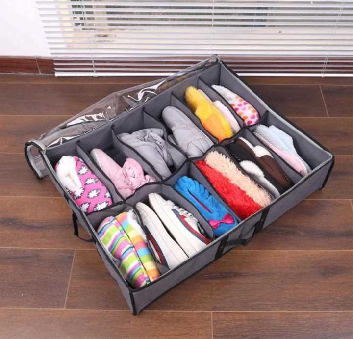 Dust-Proof%2012%20Grids%20Non-Woven%20Shoes%20Storage%20Bag%20-%20Image%203