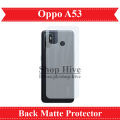 Oppo A53 Back Matte Protector Soft film Protection Soft Skin Sheet For A53. 