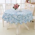 PVC Waterproof Flower Lace Round Tablecloth Kitchen Dining Table Cover Decor. 