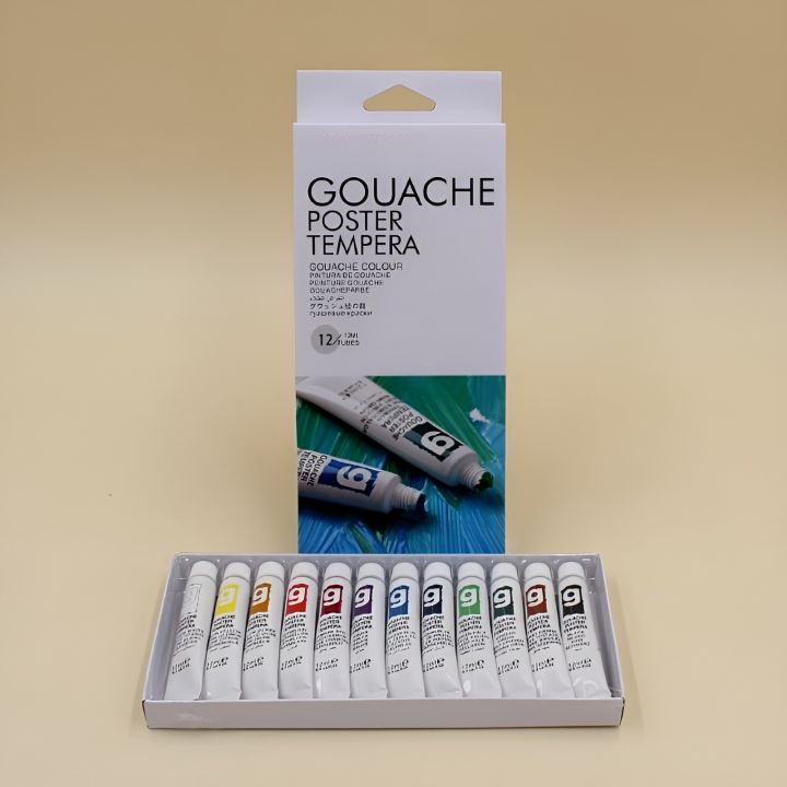 Pack%20Of%2012%20Tubes%20Gouache%20Poster%20Tempera%20Paint%20Colors%20Tubes%20-%2012%20ML-%20%20Artist%20Art%20Kit%20For%20Art%20on%20Watercolor%20Paper,%20Illustration%20Board,%20Artboard%20&%20Masonite-%20Art%20Ranger%20Paints%20-%20Image%203