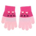 New Hot Lovely Baby Kids Boys Girls Cartoon Cat Thick Knitting Mittens Kids Gloves. 
