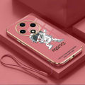 Xiaomi Redmi 14C Stylish Astronaut Rubber Phone Cover Space NASA Glossy Plating Case Shockproof Casing. 
