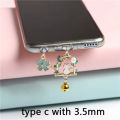 yaCharge Port Plug Cute Dust Plug Charm Cat 3.5mm Headphone Anti Dust Plug Kawaii Phone Earphone Jack Dust Cap Anime For iPhone. 