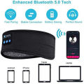 New Bluetooth-Compatible Sleeping Headphones Sports Headband Thin Soft Elastic Comfortable Wireless Music Earphones Eye Mask. 