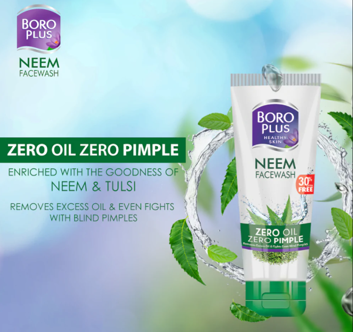 BoroPlus Naeem Face Wash, Multani Matti, Face Wash Zero Oil Zero Pimple Neem Boro Plus Face Wash, BoroPlus Naeem Wash, Boro Plus Facewash, 50ML