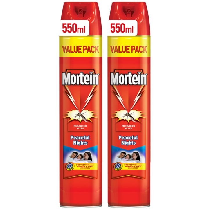 Mortein Flying Insect Killer Spray Peaceful Nights 550ml - Pack of 2