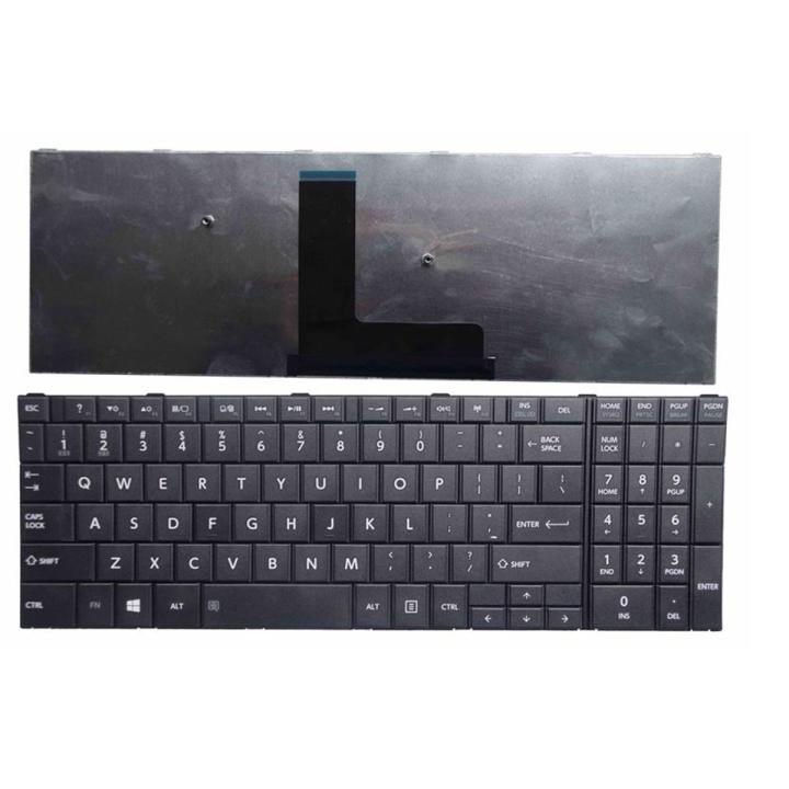 Laptop Notebook Keyboard Toshiba Satellite C55-B Series P/N K000890020 –  Black