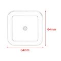 MA Intelligent LED Induction Lamp Square Shape Wall Light Nightlight Bedroom. 
