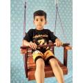 wooden baby swing for indoor or Outdoor use. 