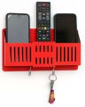 Multi Purpose Wall Mounted Remote Control Stand, Mobile Holder, Key Chain Hanging Stand. 