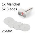 5PCS - Mini Circular Saw Blades With 1Pcs Mandrel For Wood Cutting Rotary Tool. 