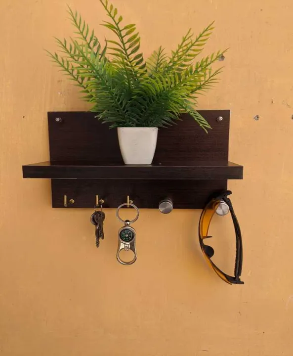 Wall Mounted Key Rack Hanging Stand Key Holder Keychain Rack Decor ...