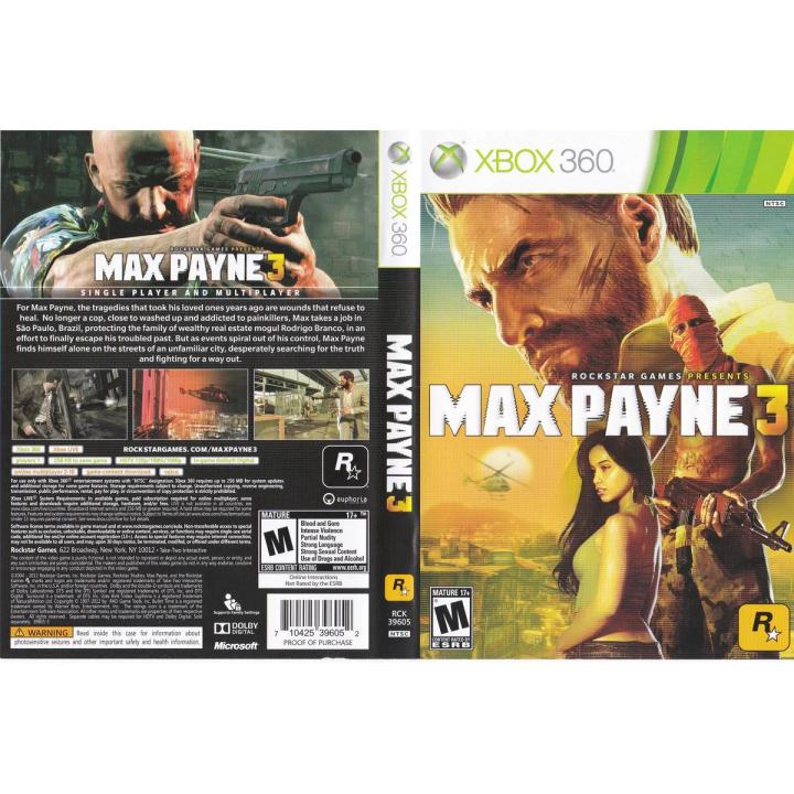 Max Payne 3 - Xbox 360 - JTAG Modified System - 2 Disc Game