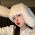 Rabbit Headwear Photo Props Bunny Ears Long Rabbit Ears Hat Girls Beanie Beanies Cap Winter Hat. 