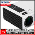 SpeedX Projector Multimedia Wifi / HDMI / USB Input - HD Display Projector for Office Study Lectures Presentation. 