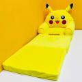 kids 2in1 Soft velvet yellow Color Poke mon pikachu sofa with bed for gift to kids. 