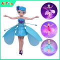 AliToys Magic Flying Fairy Princess Frozen Barbie Doll with LED Lighting Infrared Induction Control RC Helicopter Flying Robot Toys for Girls and Boys Cute Birthday Gift. 