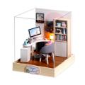 DIY Doll House Wooden Miniature Dollhouse Furniture Kit Educational Toys. 