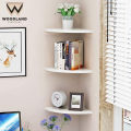 Wood land Corner Shelf Kitchen shelf Wall Shelf Wall-mounted Display Storage Organizer Rack for Living Room. 