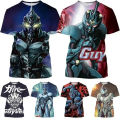 Bio Booster Armor Guyver 3D Printed T Shirt Japanese Anime Fashion New Men's Short-sleeved T-Shirt Classic Comic Streetwear Top. 