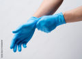 Blue Gloves Surgical And Nitrile Disposables Pack of 40. 