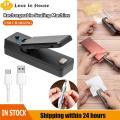 Rechargeable Sealing Machine, Portable Household USB Charging Sealing Clip, Snack Bag Mini Heat Sealing Machine, Plastic Bag Sealer. 