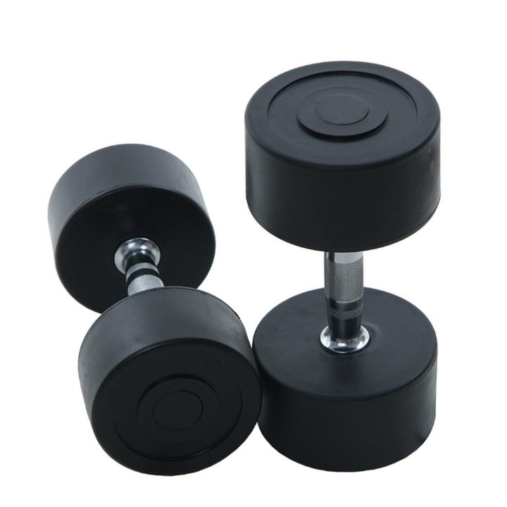 High Quality Inside Iron Outside Rubber Coated Dumbbells Pair 1Kg to 20Kg