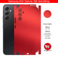 Samsung Galaxy A54 Skin/Wrap 360 Protection Sheet/ Carbon fiber/ Matte/ Transparent/ Lamination Back And Sides Included Camera Skin. 