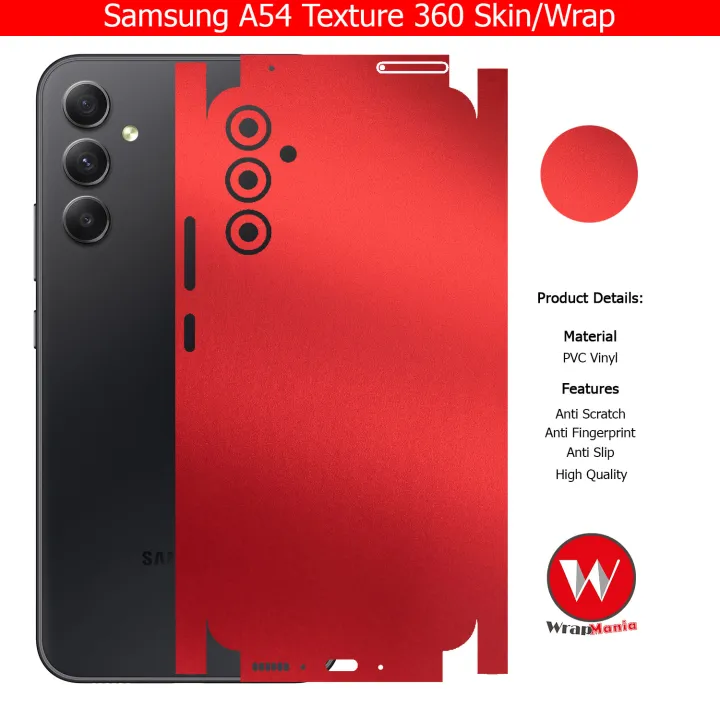 Samsung%20Galaxy%20A54%20Skin/Wrap%20360%20Protection%20Sheet/%20Carbon%20fiber/%20Matte/%20Transparent/%20Lamination%20Back%20And%20Sides%20Included%20Camera%20Skin%20-%20Image%208