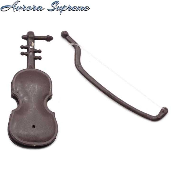 Mini Playable Instruments Desk Decoration Violin Tiny Playable Violin With Sound - 5 Inch ...