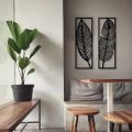 2 Pcs Wooden wall art | 3d wooden leaves Wall decor for home | 3D leaf abstract Wooden Wall Art & Home Décor Room & Wall Decor Wall Art Premium Quality 2 panels 6*15 inches self adhesive. 