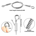 4 Pcs 2M X 1.5mm Adjustable Picture Hanging Wire Kit Heavy Duty Stainless Steel Wire Rope. 