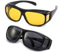 HD Night Vision Glasses. Night Vision Driving Anti Glare Eyeglasses HD Vision Wrap Arounds Glasses. 