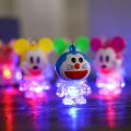 pack of 2 pcs -Light Led Doraemon keychains Doremon Key chains with LED lights. For bike keys,car keys, bags and much more.. 