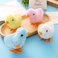 1 Pcs Pet Cat Toys Jumping Walking Hopping Cartoon Plush Chicken Toy Size Approx. 4 Inch - Pink. 