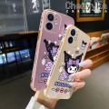chenyyka For Samsung A33 5G A53 5G A73 5G M33 M53 5G Case Cartoon Cute Kuromi Pattern New Design Side Plating Silicone Phone Casing Full Lens Cover Camera Shockproof Shell Protection Softcase. 