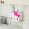 Hello Kitty Toothbrush Holders For Bathroom Organizer,Self Adhesive Wall Mounted Shower Caddy,Cute Shower Organizer shelves For Women Girls Teens Kids Gift, Bathroom Decor/Vanity/Office Storage. 