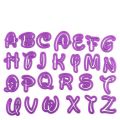 Disney Style Alphabet Fondant Cookie Cutters 26Pcs Set. 